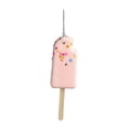 thumbnail image 1 of Adornos para árbol de Navidad, decoraciones navideñas, bricolaje, lindo y dulce adorno para árbol de Navidad. Helado de palito rosa, 1 of 9