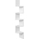 thumbnail image 2 of VASAGLE Estantería Esquinero, Librería Estantería, Estante de Pared Flotante de 5 Niveles con Diseño en Zigzag, Estantería para Libros, Blanco, 2 of 5