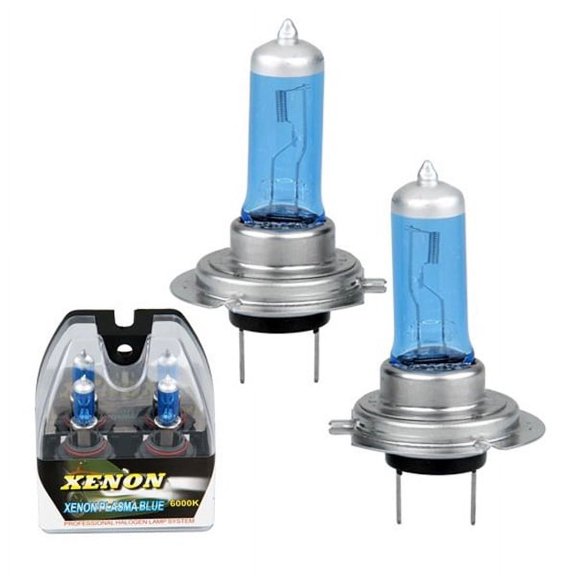 2 bombillas H7 DC12V 5000K blancas brillantes para faros delanteros de coche