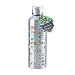 Paladone Minecraft Metal Water Bottle | Officially Licensed Gaming Merchandise