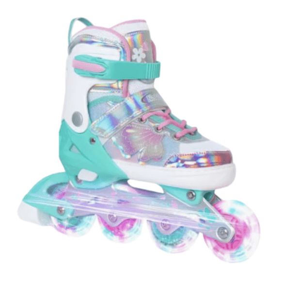 Patines en Línea Ajustables Verdes para Niña