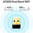 thumbnail image 2 of Nano Adaptador Inalámbrico USB TP-Link Archer T2U AC600 TP-Link Wifi Archer T2U Nano, 2 of 6