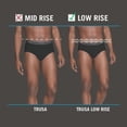 thumbnail image 3 of Trusa Fruit Of The Loom para Hombre, Low Rise Negro 5 Piezas Talla G, 3 of 4