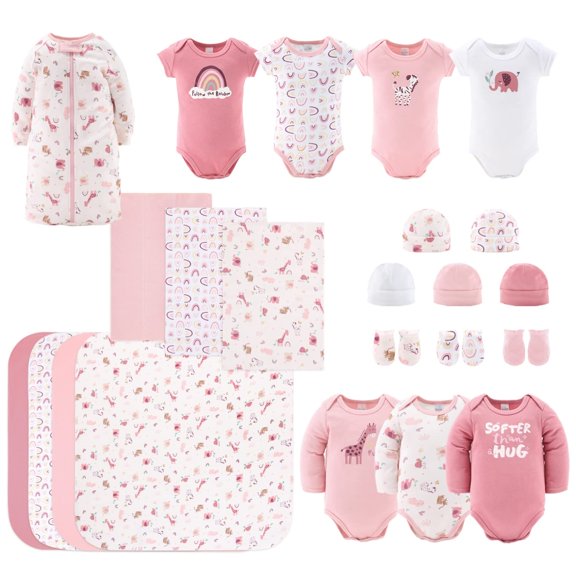 Set de regalo Layette The Peanutshell para niñas de 0 a 3 meses