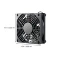 thumbnail image 2 of MOKKHNB Ventilador De Gabinete Para Computadora Color Negro Con Enfriamiento Y Operación Silenciosa, 2 of 8