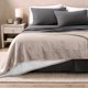 thumbnail image 2 of Manta de Cama Bare Home Sherpa Reversible Liviana Tamaño King Color Piedra, 2 of 6