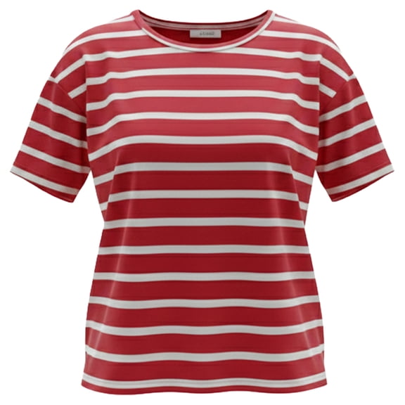 Playera Simply Basic para Dama Manga Corta Roja Talla G