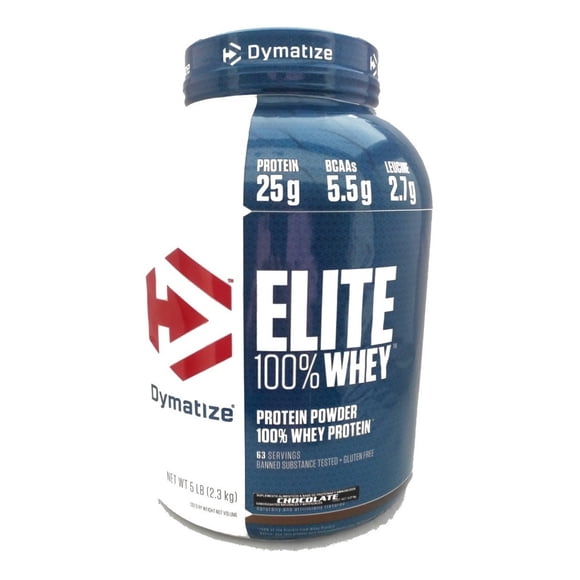 DYMATIZE ELITE 100% WHEY CHOCOLATE 5 LIBRAS
