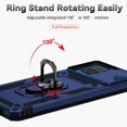 thumbnail image 2 of Estuche GANGXUN para Samsung Galaxy A12, soporte giratorio 360°, estilo mecánico y magnético, 2 of 5