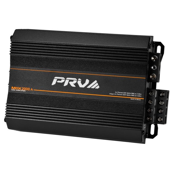 Amplificador de Audio para Coche PRV Audio MDX2000.4 Negro 4 Canales 2000 Vatios para Deportes de Po