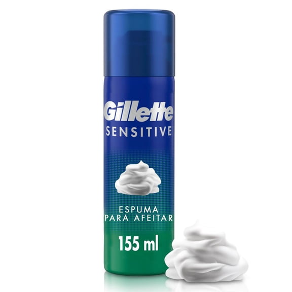 Espuma para Afeitar Gillette Sensitive para Hombres con Piel Sensible 155mL