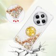 thumbnail image 3 of Funda para Xiaomi Redmi 14C con Brillo Líquido Flotante, Purpurina, Parachoques y Anillo Giratorio Soporte, 3 of 5