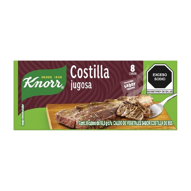 Caldo de Costilla de Res Knorr 8 Cubos
