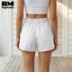 thumbnail image 4 of Short Casual de Mujer Con Cordón Ajustable y Bolsillos blanco Mediano, 4 of 5