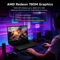 thumbnail image 3 of Laptop NIMO N177 AMD Ryzen 7 8745HS 16GB RAM 1TB SSD 17.3 Pulgadas Windows 11 Negro, 3 of 5