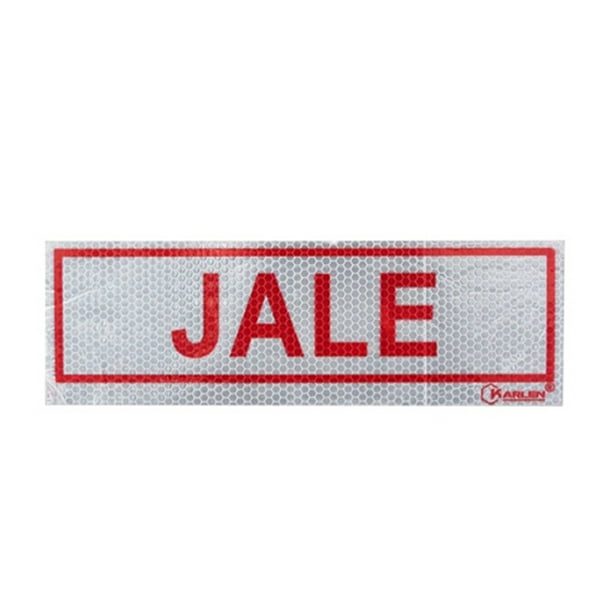 Letrero Señalización Jale KARLEN 25 x 8