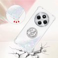 thumbnail image 3 of Funda para Xiaomi Redmi 14C con Brillo Líquido Flotante, Purpurina, Parachoques y Anillo Giratorio Soporte, 3 of 5