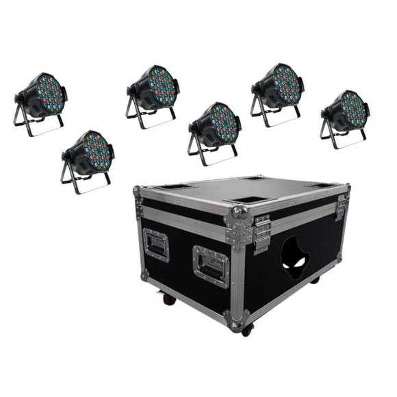 Par 55-KIT-CR I ALIEN PRO Par 54x3 W IP20 Case con 6 piezas