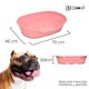 thumbnail image 2 of KE WOOW Cama Mediana para Perro, Gato, Conejo y otras Mascotas, Cesta de Plástico, Incluye Colchón Doble Cara , Color Rosa KE WOOW Cama Plana con colchón mediana, 2 of 10