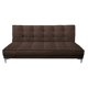 thumbnail image 1 of Sofa Cama Reclinable El Bazar Store Zeus Chocolate Terciopelo Futon 3 posiciones Abotonado Sala, 1 of 6