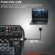 thumbnail image 3 of Audio Sonido Tarjeta Consolas de Sonido Audio Mixer Usb Bluetooth Belug, Negro, 3 of 5