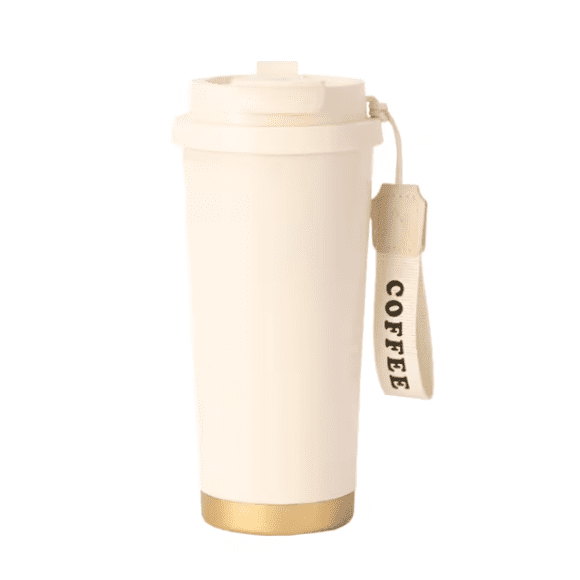 Taza Térmica De Acero Inoxidable 500 Ml Modelo Blanco
