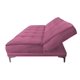 thumbnail image 3 of Sofa Cama Reclinable El Bazar Store Zeus Rosa Terciopelo Futon 3 posiciones Abotonado Sala, 3 of 5