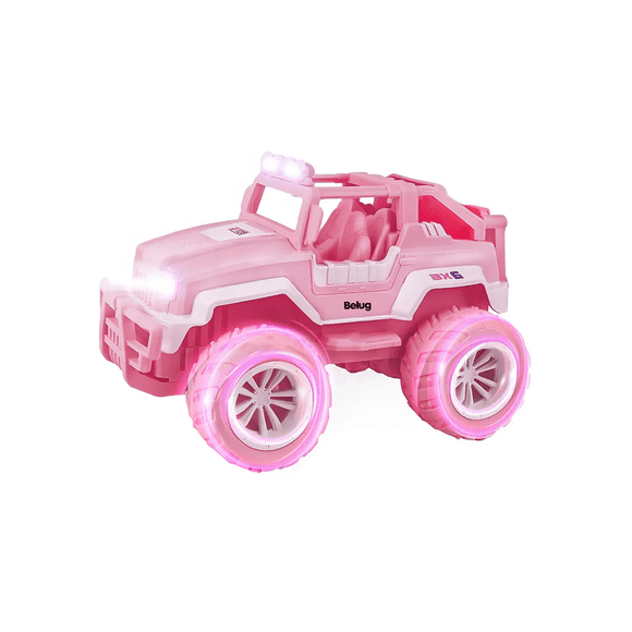 Coche De Juguete Teledirigido Recargable Camión Todoterreno Belug Rosa
