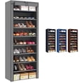 thumbnail image 1 of Zapatera De 9 Niveles Closet Plegable para Calzado Y Prendas De Vestir Estante Organizador Ajustable Armario Multiusos Mueble Rack Apilable Recamara, 1 of 7