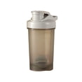 thumbnail image 2 of Botella de agua deportiva portátil 500ML | Taza para shaker de proteínas con báscula para mezclar, tapa abatible a prueba de fugas, agitador incorporado, boca grande fácil de limpiar | Gimnasio, 2 of 6