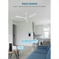 thumbnail image 2 of Interruptor Inteligente Zigbee para Ventilador con Luz, Control Táctil 1 Banda con Control Deslizante, Velocidad Ventilador (Se Requiere Compatibilidad con Aplicación Tuya), 2 of 5