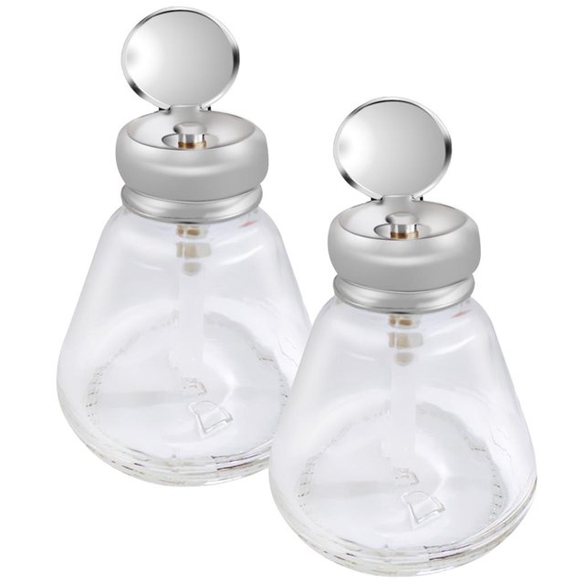 2 Paquetes de Dispensador de Empuje Hacia Abajo Vacío de 150 Ml, Removedor de de Uñas de Maquillaje Botella de de Bombeo Recipientes a