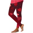 thumbnail image 1 of TaTaai Valentine's Day Graphic Stretchy Non-see-through Women Compression Yoga Pants High Waisted Breathable Elastic Workout Running Casual Full Length Leggings Gift, 1 of 7