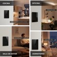 thumbnail image 2 of Interruptor Inteligente Wifi Aksi Negro 2 Apagadores 800W, Compatible con Alexa y Google Assistant, Incluye Capacitor, Funciona con y sin Neutro, 2 of 8