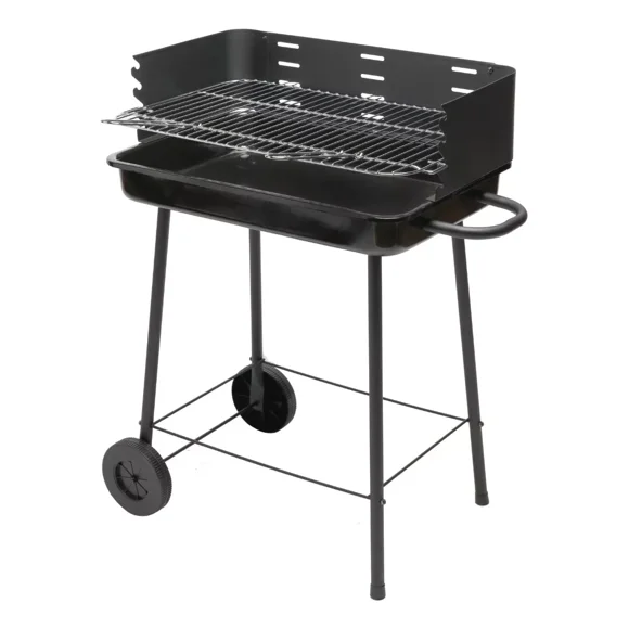 Asador de Carbón NATERIAL Trolley Parrilla de Altura Ajustable