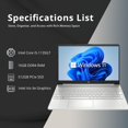 thumbnail image 2 of Laptop HP 15.6 Pulgadas FHD Intel Core i5-1135G7 16GB RAM 512GB SSD Windows 11 Pro, 2 of 5