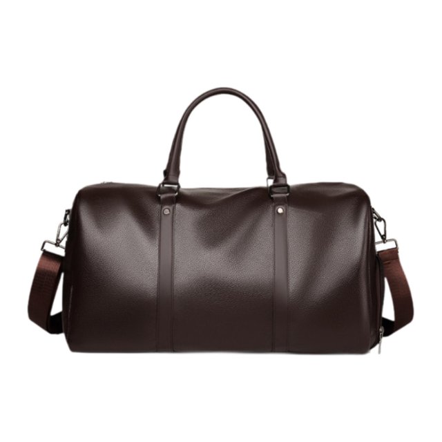 Bolsa de viaje deportiva para gimnasio, para adultos, con correa de hombro ajustable marrón