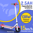 thumbnail image 2 of Scooter eléctrico infantil Honey Whale E2 Rosa, 2 of 8