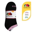 thumbnail image 1 of Tin Corto Fruit Of The Loom para Mujer, C8299 Negro Sin Felpa Unitalla Paquete con 7 Pares, 1 of 4