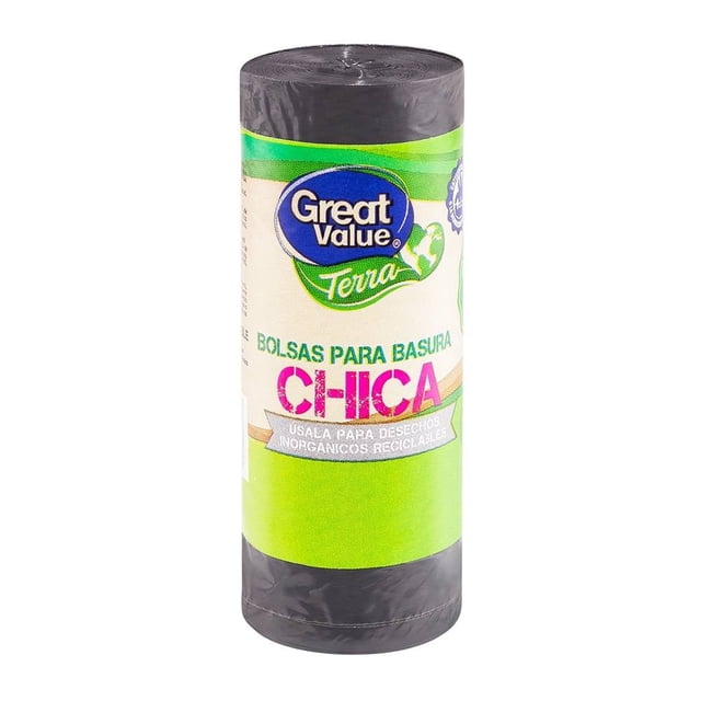 Bolsas para basura Great Value terra chicas 24 pzas