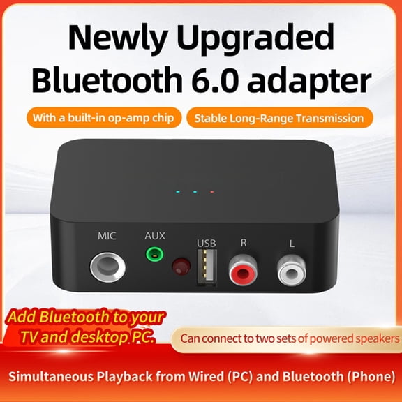 Receptor de Audio Bluetooth 6.0, Módulo de Audio Amplificador de Altavoz, Kit de Adaptación para Altavoces Antiguos, Amplia Compatibilidad