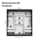 thumbnail image 3 of Ropero Closet Madesa Reno 3 Puertas Corredizas Negro, 3 of 11
