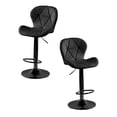thumbnail image 2 of SET DE 2 BANCOS PARA BARRA ASIENTO DE VINIPIEL COLOR NEGRO, 2 of 4