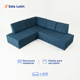 thumbnail image 3 of Sillón Sala Leon Esquinera En L 2 Piezas 5 Plazas Linato Armada Azul, 3 of 7