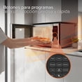 thumbnail image 4 of White Westinghouse  Horno de Microondas 1.5 pies  Modelo WWCMV14042WESB  Display LED  Interior Gris  Manija de Aluminio  Plato Giratorio  Descongelado, 4 of 7