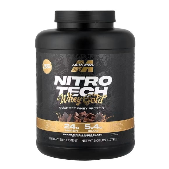 Nitrotech Whey Gold 5.03 Lbs Chocolate Muscletech. Muscletech MTNITROWHEYGOLDCHOCONEGRA