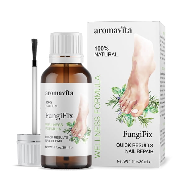 Reparador total de uñas Aromavita FungiFix con aceite de orégano, aceite de árbol de té y vitamina E