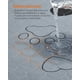 thumbnail image 4 of Feandrea Alfombras Lavables para Perros, Alfombras Absorbentes Reutilizables, 91 x 86 cm, Juego de 2, M, para Gatos, Conejos, Gris, 4 of 5