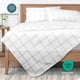 thumbnail image 4 of Juego de sábanas Bare Home Ultra Suaves Colección Premium 1800 4 Piezas Tamaño Queen Cuadros Modernos Blanco/Gris, 4 of 7