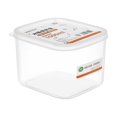 thumbnail image 2 of Contenedores de plástico transparente para almacenar alimentos y organizar la cocina | Recipientes rectangulares herméticos para aperitivos, granos secos y productos de despensa, 2 of 6